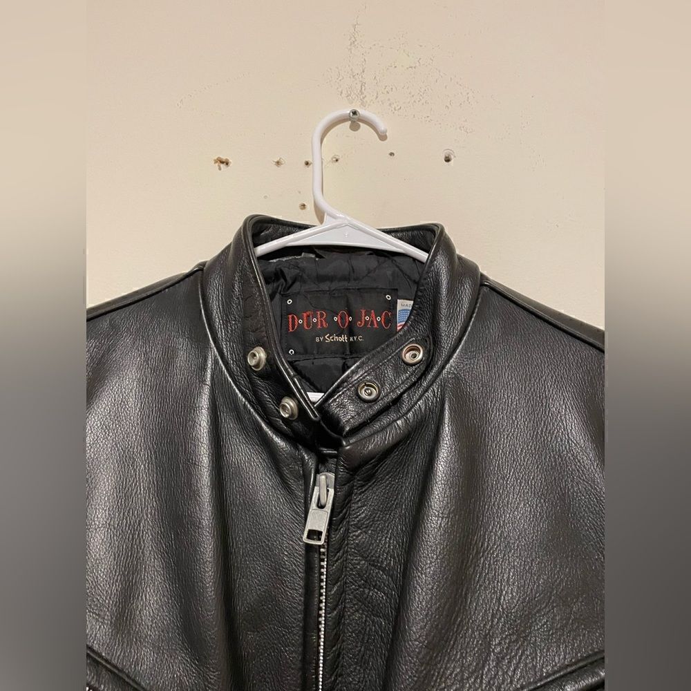 Vintage Dur o Jac By Schott New York Leather Jacket - Picture 7 of 11